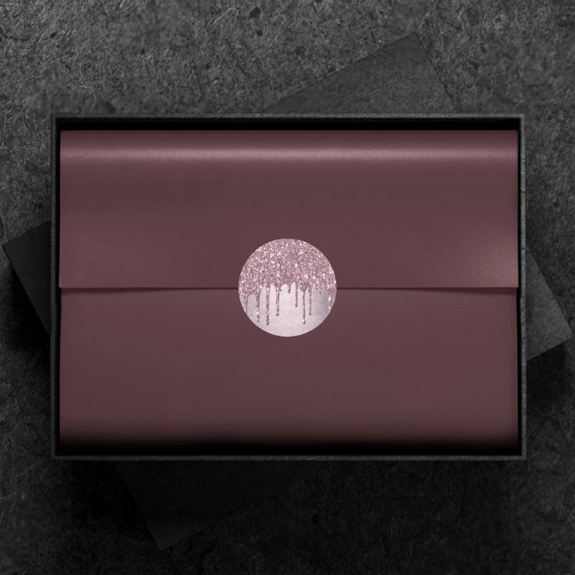 Adesivo Redondo Lançando o brilho de Mauve | Misturador De Melaços (Criador carregado)