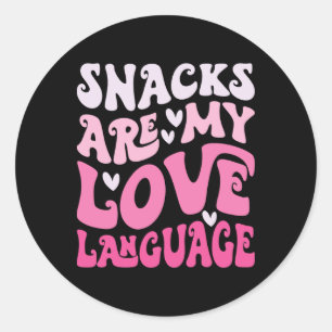 Adesivo Redondo Lanches São Minha Linguagem do Amor Dia dos Namora