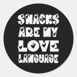 Adesivo Redondo Lanches São Minha Linguagem do Amor Dia dos Namora