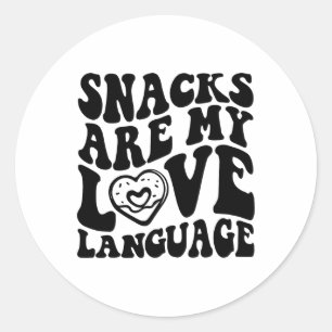 Adesivo Redondo Lanches São Minha Linguagem do Amor Infantil Valen