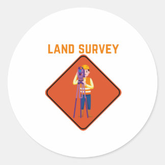 Adesivo Redondo Land Survey