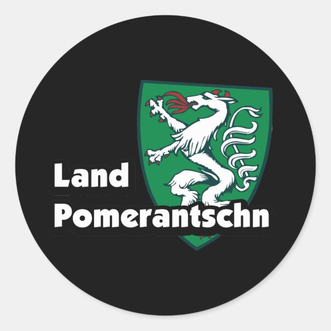 Adesivo Redondo Landpomerantschn Steiermark Österreich Dialekt  (Frente)