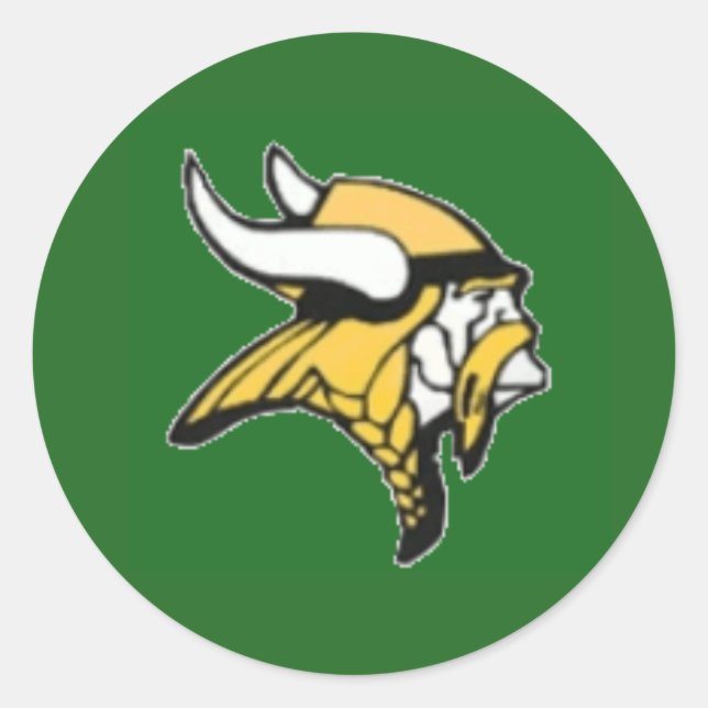 Adesivo Redondo Langley altamente saxão (Frente)