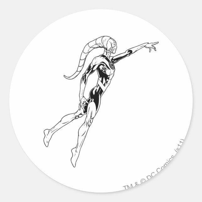 Adesivo Redondo Lanterna Azul 11 (Frente)