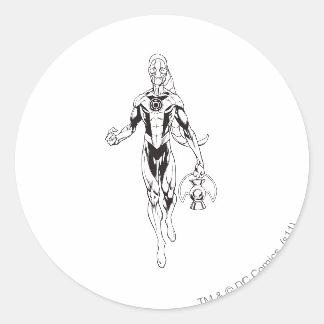 Adesivo Redondo Lanterna Azul 6 (Frente)