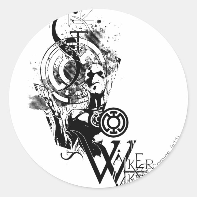 Adesivo Redondo Lanterna Azul - Gráfico 2 (Frente)