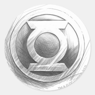 Adesivo Redondo Lanterna Verde Insígnia