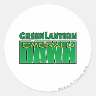 Adesivo Redondo Lanterna Verde - Logotipo do Emerald Dawn