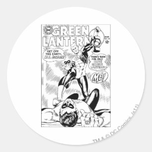 Adesivo Redondo Lanterna verde - saia este Earch Hal Jordan, Bla