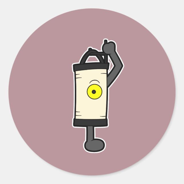 Adesivo Redondo Lanterna Yokai, Chochin-obake, (Frente)