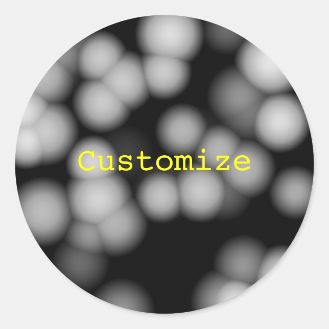 Adesivo Redondo Lanternas de Casamento de alienígena - Modelo (Frente)