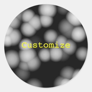 Adesivo Redondo Lanternas de Casamento de alienígena - Modelo