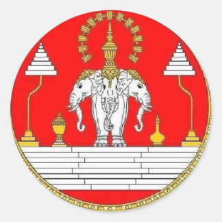 Adesivo Redondo LAO ELEFHANTS Stickers