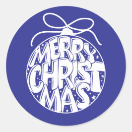Adesivo Redondo Lapis Feliz Natal Feriado