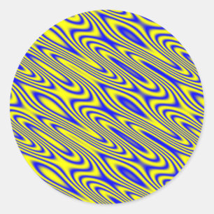 Adesivo Redondo Lapis Lazuli Swirlies Abstrato Patterkers