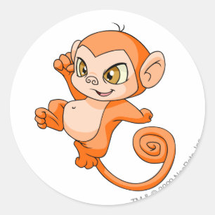 Adesivo Redondo Laranja de Mynci