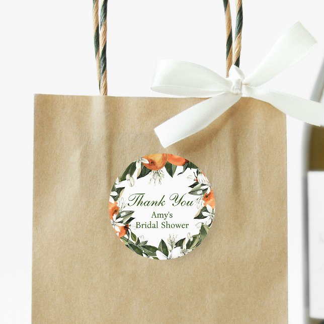 Adesivo Redondo Laranja Esmagamento Principal (Criador carregado)