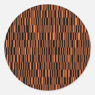 Adesivo Redondo Laranja, legal, moderna, arte geométrica moderna