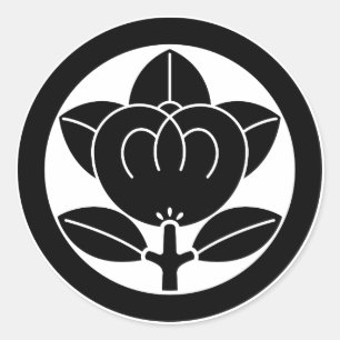 Adesivo Redondo Laranja mandarim em círculo