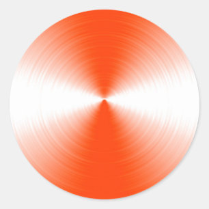 Adesivo Redondo Laranja Vermelho Radiante Contemporâneo