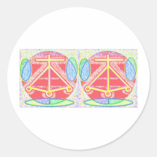 Adesivo Redondo LAREIRA dobro: Karuna Reiki