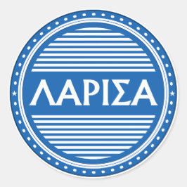 Adesivo Redondo Larissa City Pride Emblem – Greek Identity