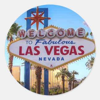 Adesivo Redondo Las Vegas