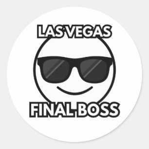 Adesivo Redondo Las Vegas Chefe Final Sticker Emoji Legal