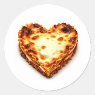 Adesivo Redondo Lasagna Heart