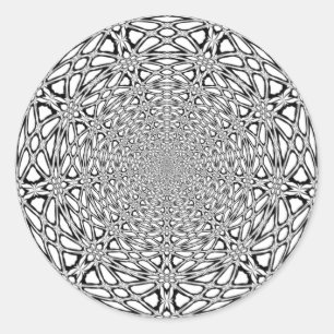 Adesivo Redondo Laser Wood