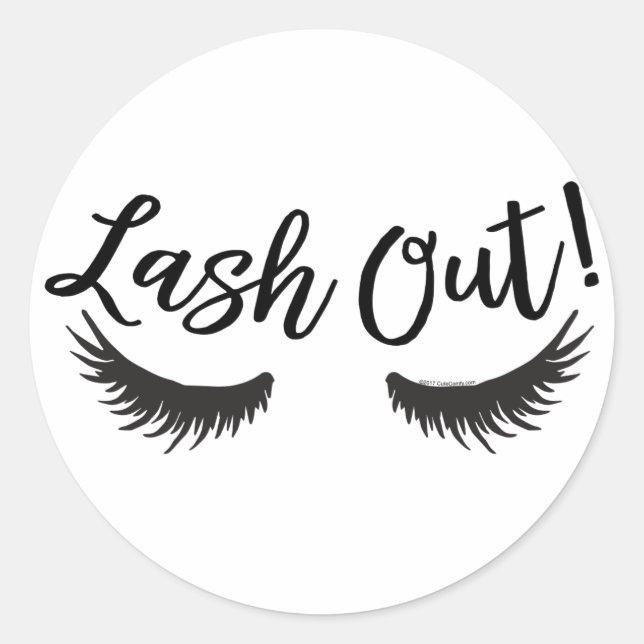 Adesivo Redondo Lash Out Eyelashes Lash Salon Makeup Artista (Frente)