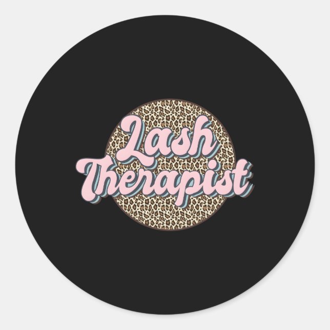 Adesivo Redondo Lash Therapist Eyelash Stylist Lash Tech (Frente)