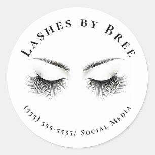 Adesivo Redondo Lashes Longos Eyelash Extensions Beleza