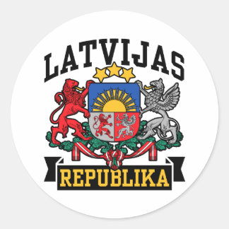 Adesivo Redondo Latvijas República