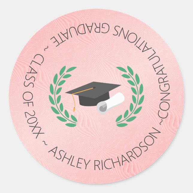 Adesivo Redondo Laurel E Boné (Frente)