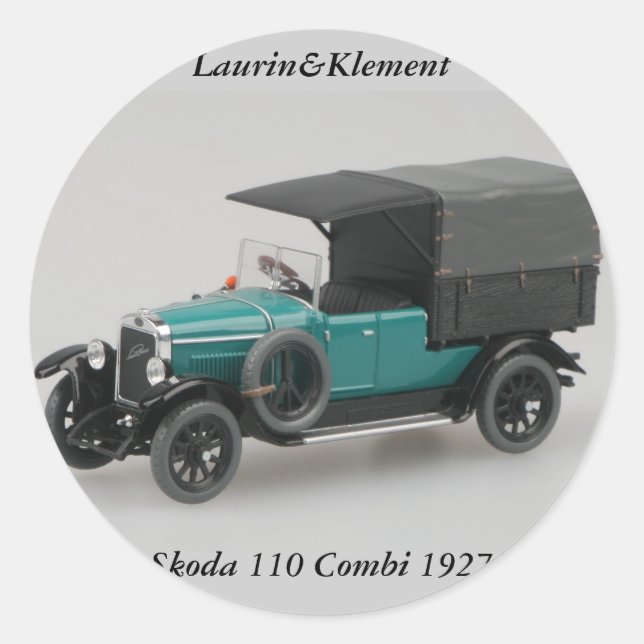 Adesivo Redondo Laurin&Klement Skoda 110 Combi 1927 Sticker (Frente)