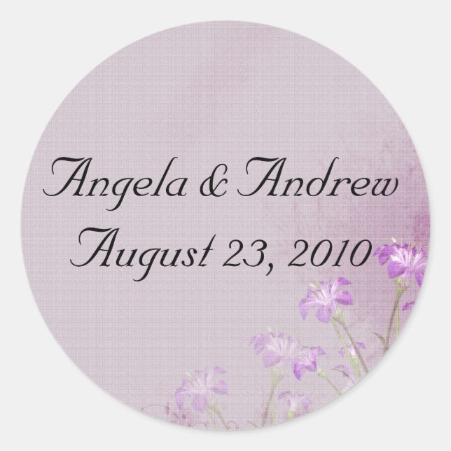 Adesivo Redondo Lavanda (Frente)