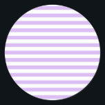 Adesivo Redondo Lavanda com striping<br><div class="desc">Pastel,  púrpura e listras brancas</div>