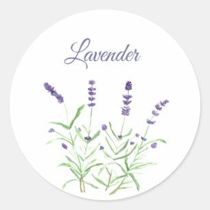 Adesivo Redondo Lavanda Cozinha Herbácea Roxo