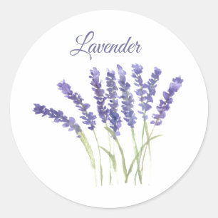 Adesivo Redondo Lavanda Cozinha Herbácea Roxo