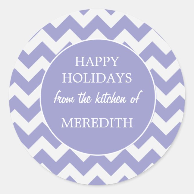 Adesivo Redondo Lavanda Da Cozinha De Baking (Frente)