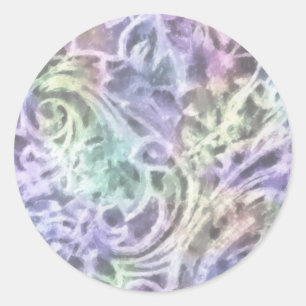 Adesivo Redondo Lavanda de Arte Roxo