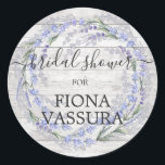 Adesivo Redondo Lavanda de madeira russa Chá de panela de sola flo<br><div class="desc">O belamente desenhado chá de panela rústico apresenta um impressão de madeira leve com cobertura floral lavanda. Típica de cinzas escura e escrita. Envie-me uma mensagem se precisar de assistência ou se tiver algum pedido especial.</div>