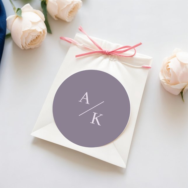 Adesivo Redondo Lavanda Floral Elegante (Criador carregado)