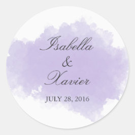 Adesivo Redondo Lavanda Mist | Vinheta-Favor de Casamento