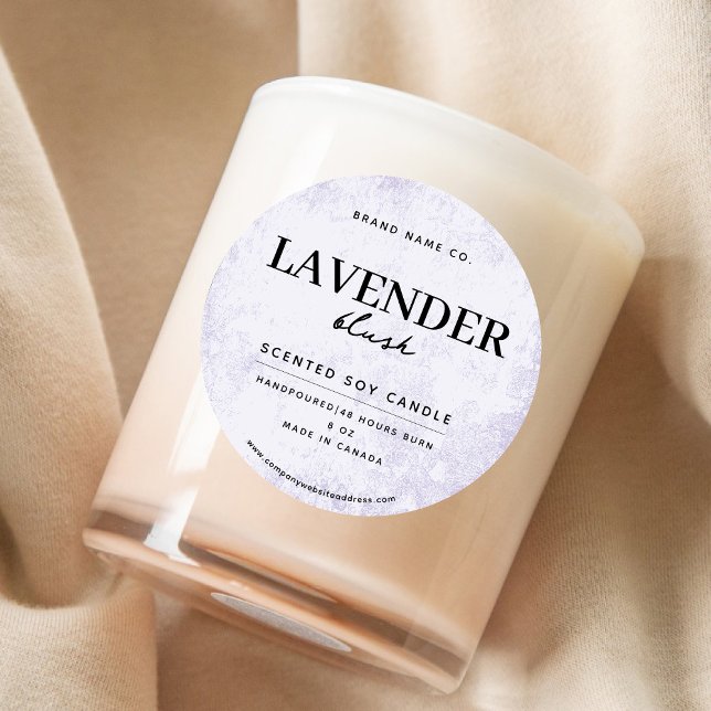 Adesivo Redondo Lavanda Moderna Rustic (Criador carregado)