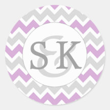 Lavanda Monograma Vedantes de envelopes de casamen