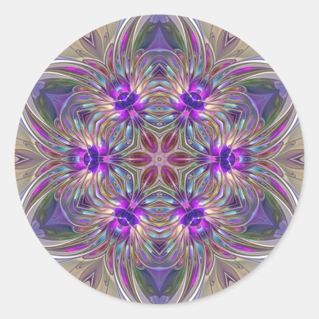 Adesivo Redondo Lavanda Thrill Sticker (Frente)