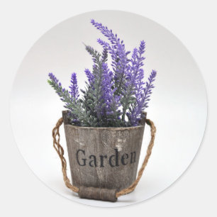 Adesivo Redondo lavander