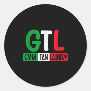 Adesivo Redondo Lavanderia Academia Bronzeado Gtl Nova Jersey Jard